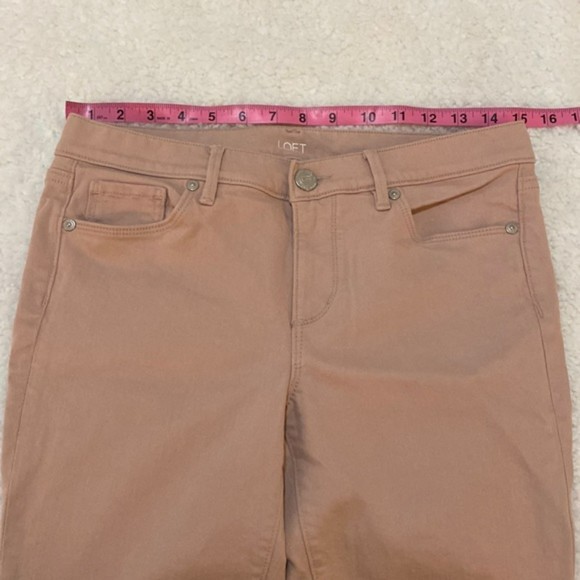 Loft Jeans Jegging Womens 8 Petite Ankle Cropped Stretchy Pink Spring Summer - Picture 10 of 11